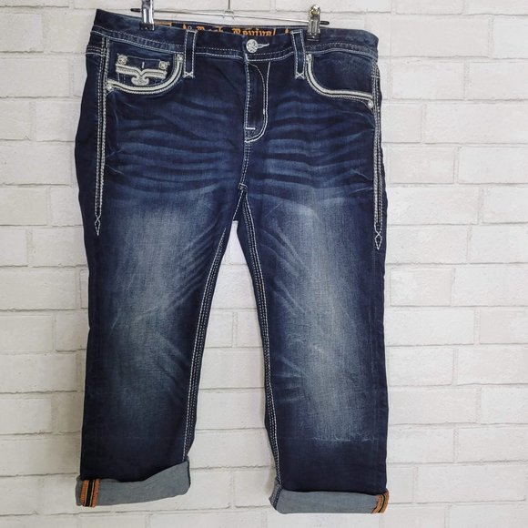 Rock Revival Sukara Easy Crop Jeans E8553EC3 - Picture 2 of 8